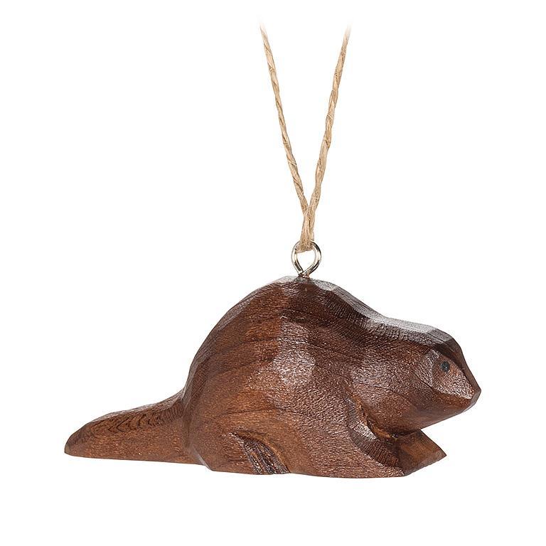 Wooden Beaver Ornament