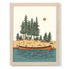 Jenna's Doodles - Vintage Canoe Print