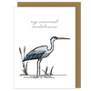 Jenna's Doodles - Condolences Heron Card