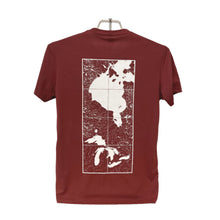 Load image into Gallery viewer, Waterway Window T-shirt - Burgundy