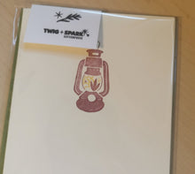 Load image into Gallery viewer, Twig + Spark - Lantern Letterpress Card