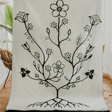 Load image into Gallery viewer, Mini Tipi Eco-Friendly Blanket - Woodland Floral