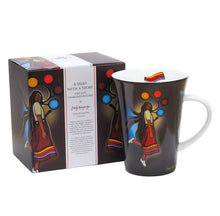 Load image into Gallery viewer, Emily Kewageshig - A Skirt with a Story Porcelain Mug