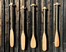 Load image into Gallery viewer, Canoe Backed Wooden Paddle Holder