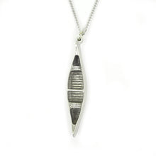 Load image into Gallery viewer, Canoe necklace pendant