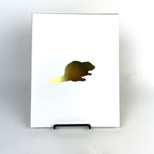 Load image into Gallery viewer, Gold Beaver Art Print