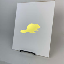 Load image into Gallery viewer, Gold Beaver Art Print