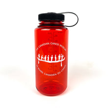 Load image into Gallery viewer, Red Nalgene Bottle with Canoe Museum logo

