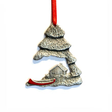 Load image into Gallery viewer, Canoe & Cabin Ornament