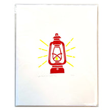 Load image into Gallery viewer, Twig + Spark - Handmade Lantern Lino Print