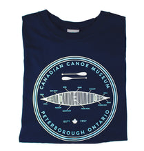 Load image into Gallery viewer, Navy Canoe Shirt Ptbo Northern Originals