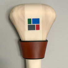 Load image into Gallery viewer, Handmade Leather Paddle Hanger - Vertical