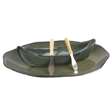 Load image into Gallery viewer, ceramic canoe dip bowl
