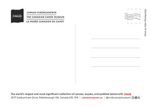 Load image into Gallery viewer, Canoe Museum Postcard Birch Bark Canoes
