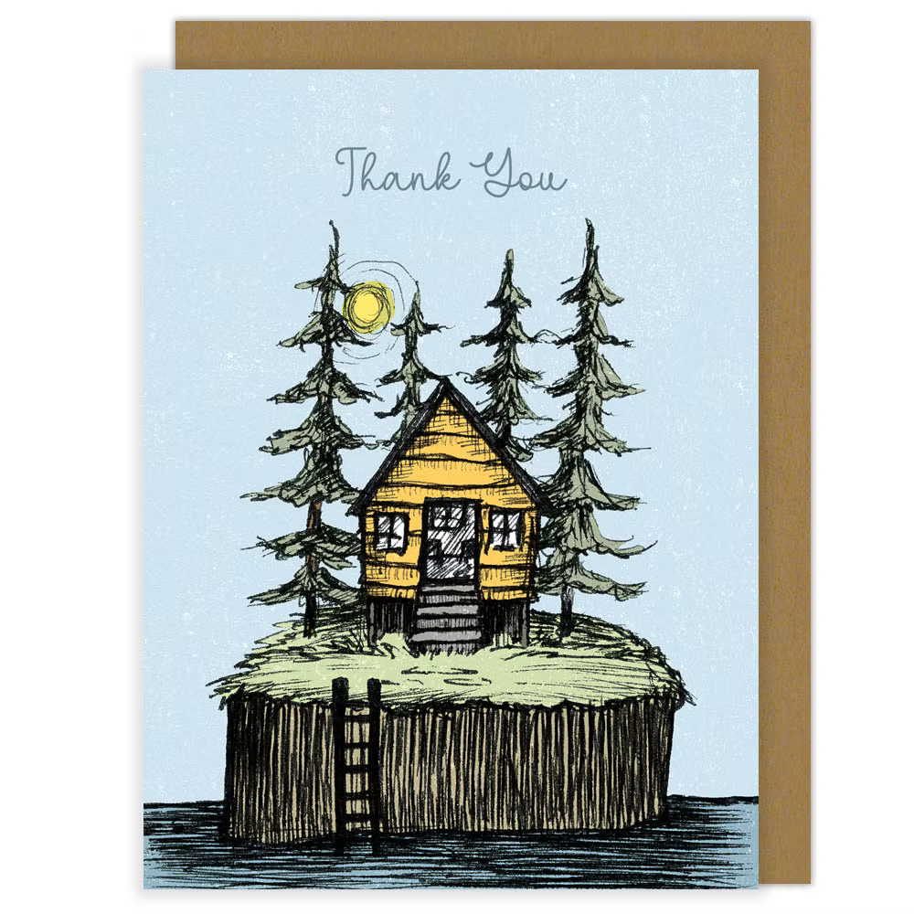 Jenna's Doodles - Thank You (Cabin) Card