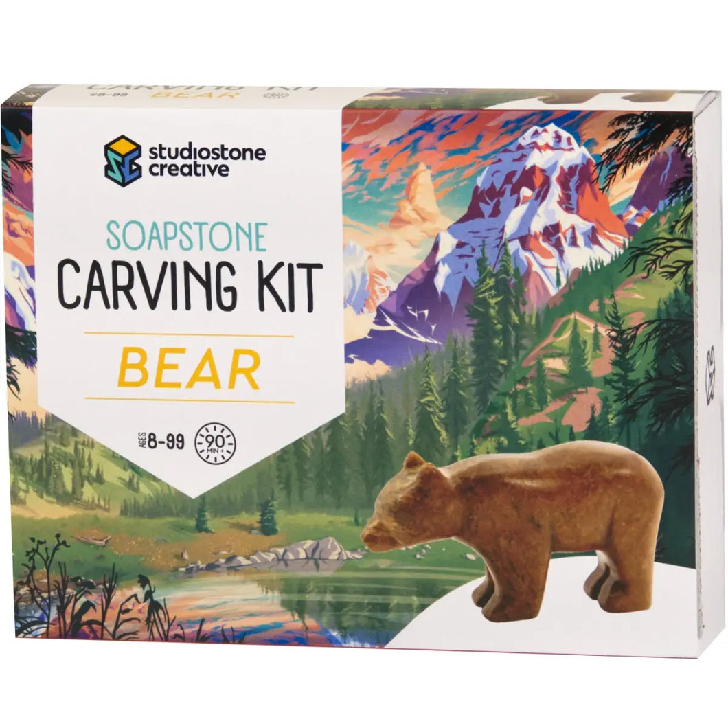 Soapstone Carving Kit - Bear