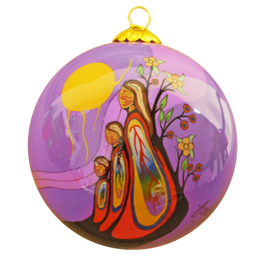 Emily Kewageshig - Gifts from Creator Glass Ornament