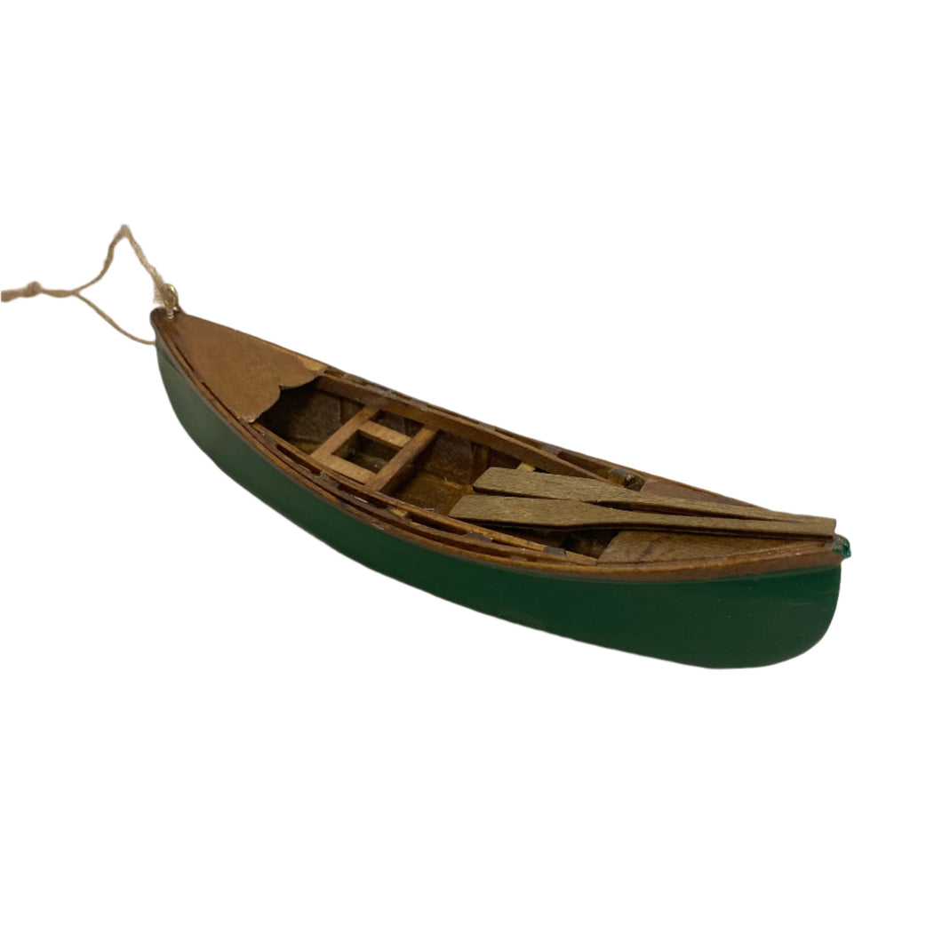 Wooden Canoe Hanging Ornaments