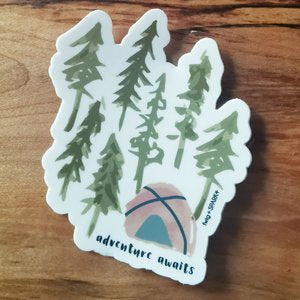 Twig + Spark - Adventure Awaits Vinyl Sticker