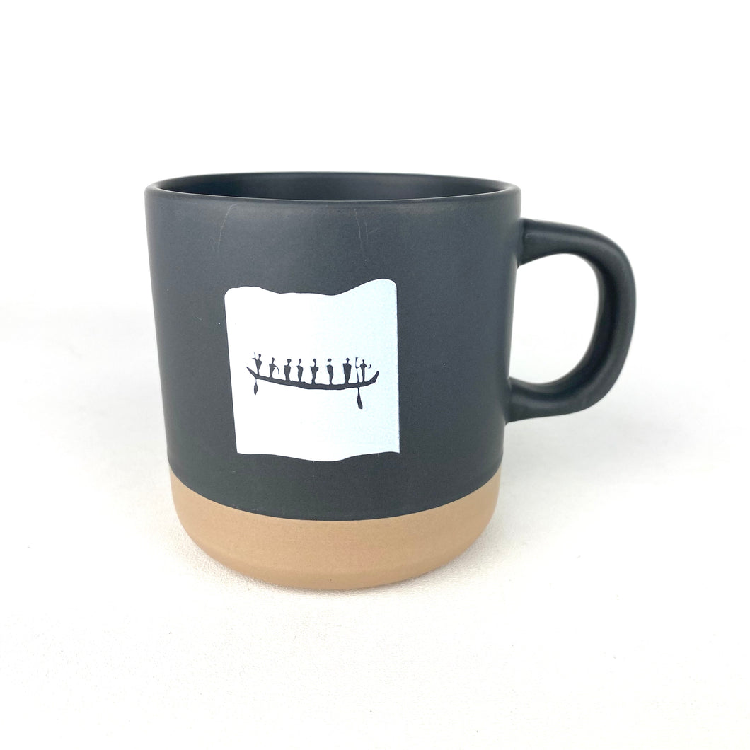 museum logo pictograph mug grey