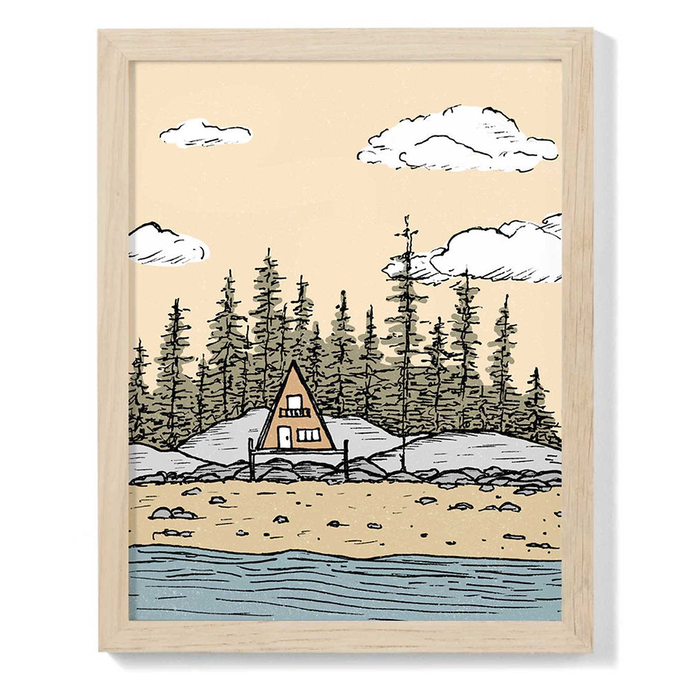 Beach Cabin Print