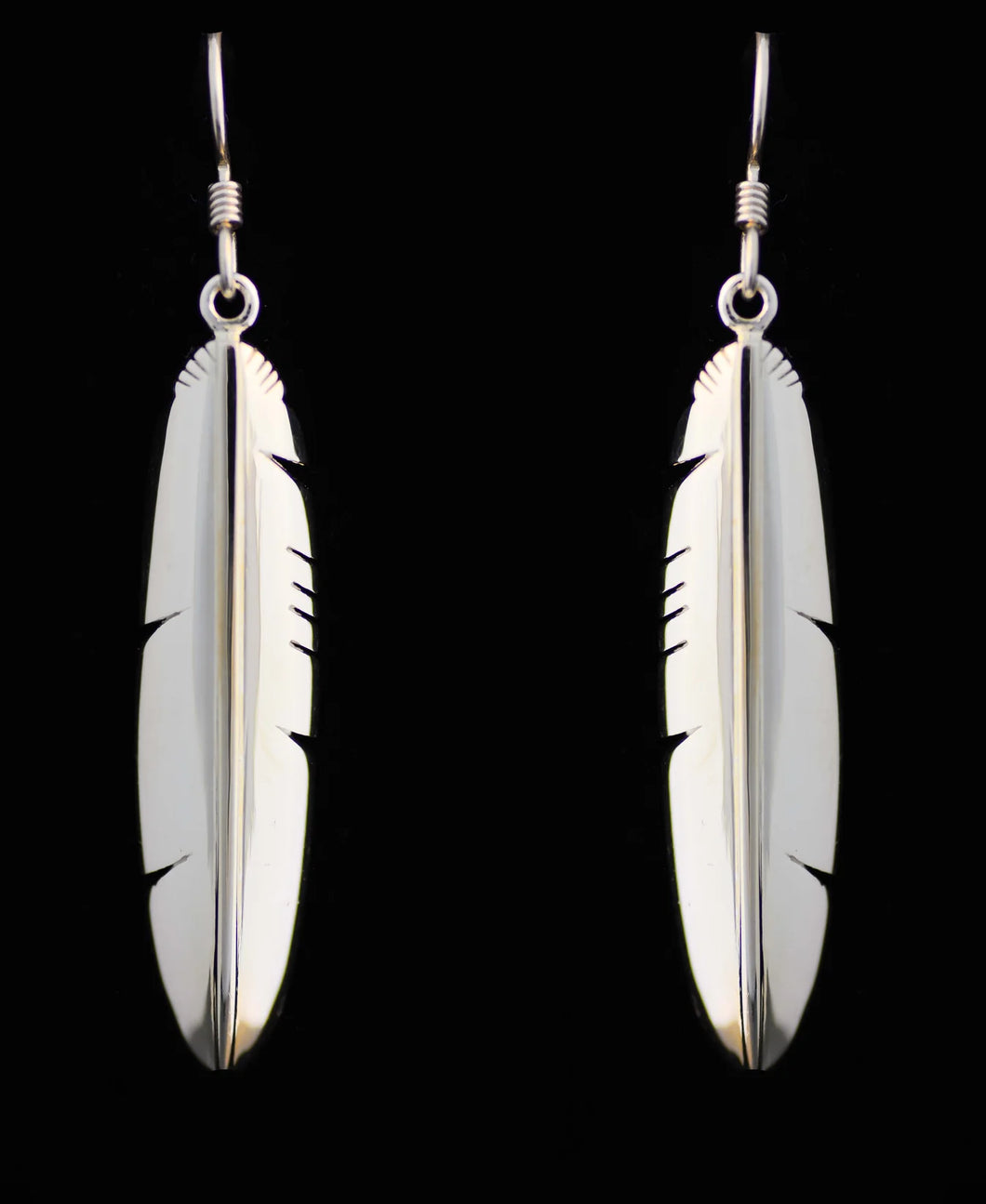Large Eagle Feather Earrings