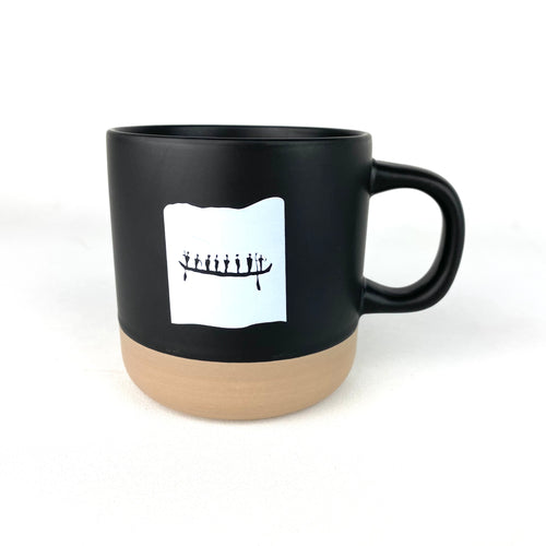 museum logo pictograph mug black