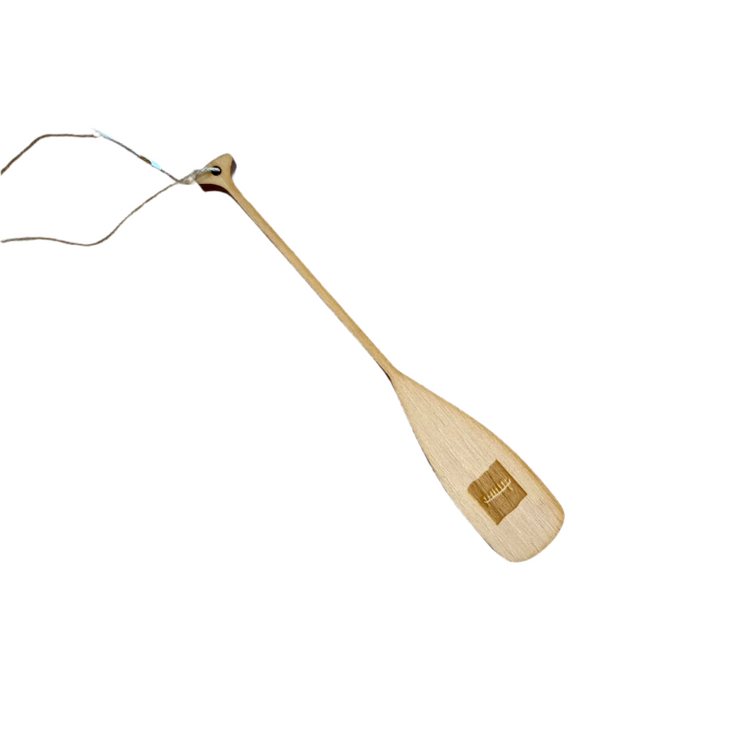 Pictograph and Rockface Paddle Ornament