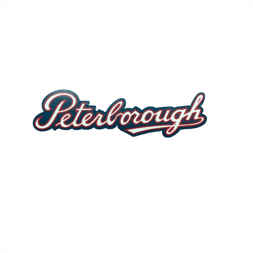 Peterborough Script Vinyl Sticker