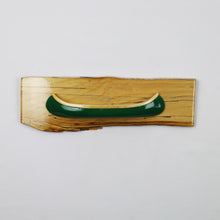 Load image into Gallery viewer, Decorative Half-Model Wooden Canoe Plaque
