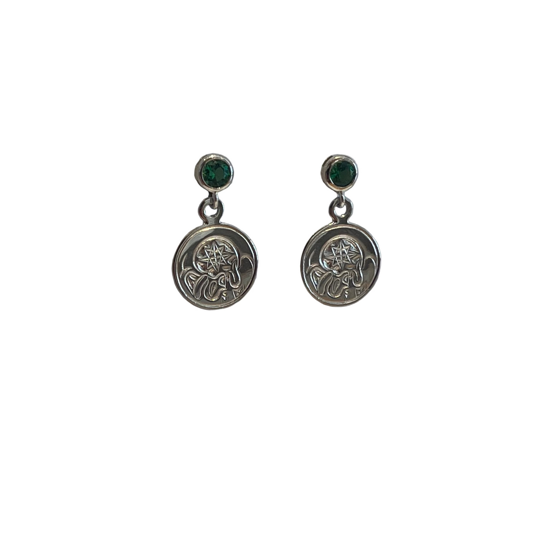 Small Earrings with Gem