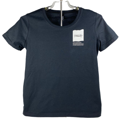 New museum t-shirt with pictograph canoe logo