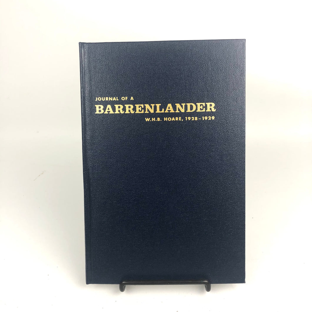 Journal of a Barrenlander - W.H.B. Hoare, 1928-1929