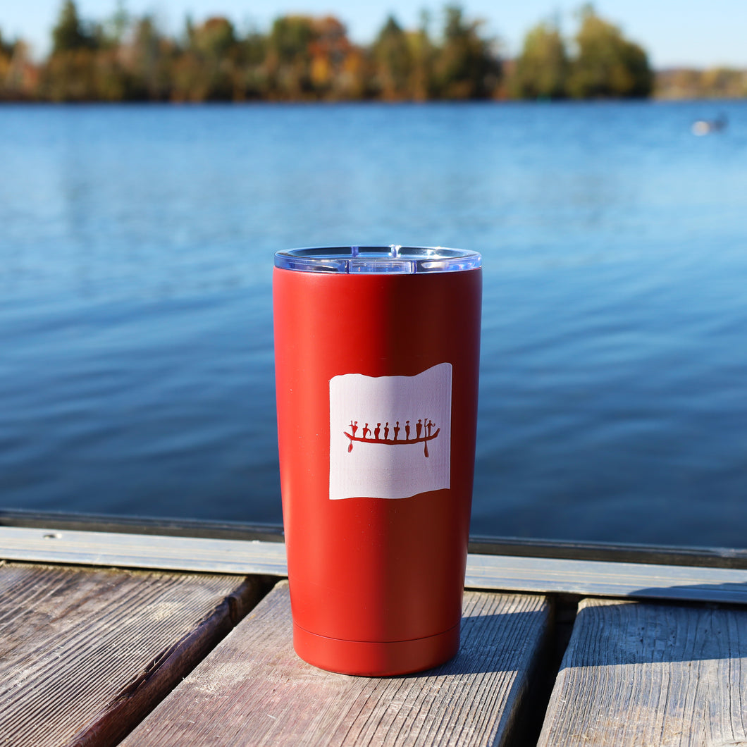 Red Pictograph Stainless Steel Tumbler
