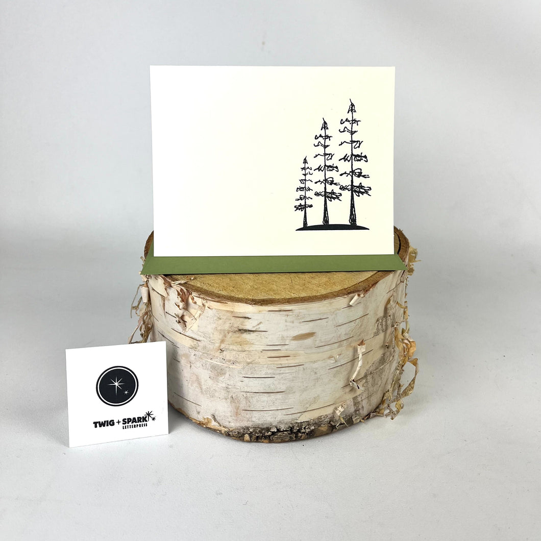 Big Pine Letterpress Card