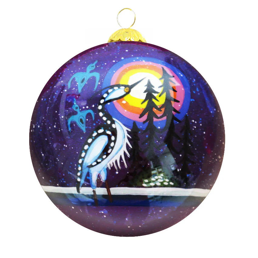 James Jacko - Crane Glass Ornament