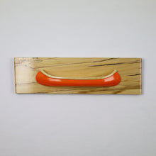 Load image into Gallery viewer, Decorative Half-Model Wooden Canoe Plaque
