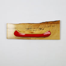 Load image into Gallery viewer, Decorative Half-Model Wooden Canoe Plaque

