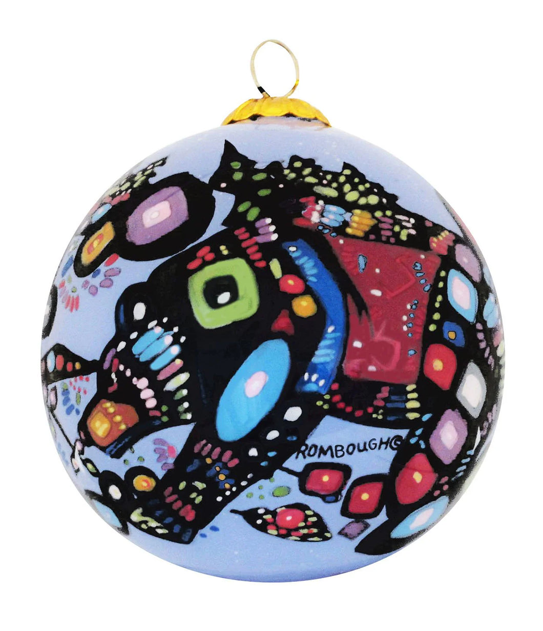 John Rombough - Bear Glass Ornament