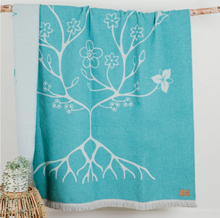 Load image into Gallery viewer, Mini Tipi Eco-Friendly Blanket - Woodland Floral
