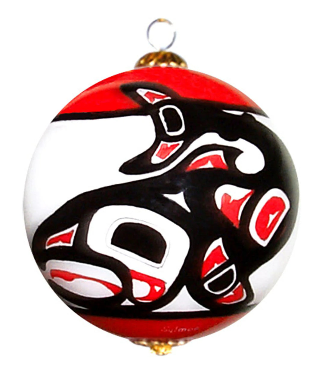 Jamie Sterritt - Salmon Glass Ornament