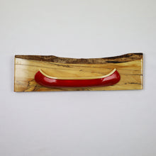 Load image into Gallery viewer, Decorative Half-Model Wooden Canoe Plaque
