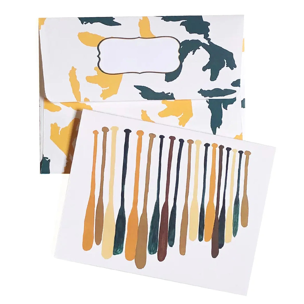 Lakeside Paddle Greeting Card