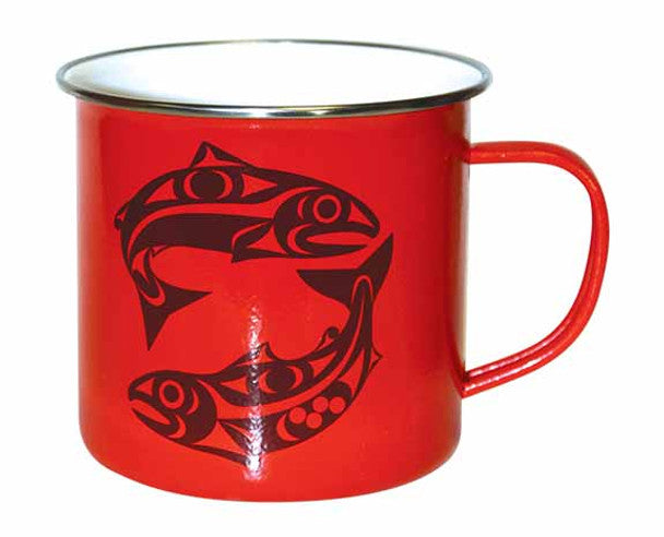 Salmon - Enamel Mug