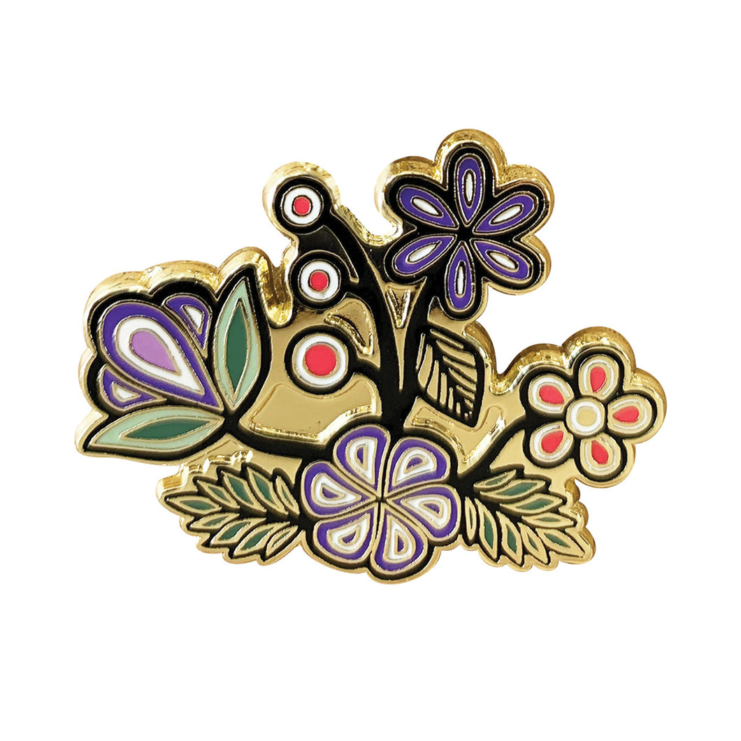 Enamel Pin - Ojibwe Florals - Storm Angconeb