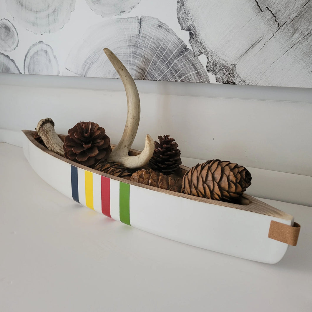 Wooden Canoe Centrepiece - Bay Inspired
