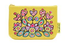 Load image into Gallery viewer, Norval Morrisseau  - Floral on Yellow Coin Purse
