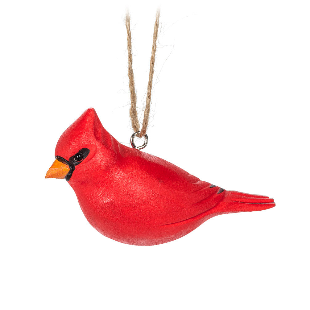 Wooden Cardinal Ornament