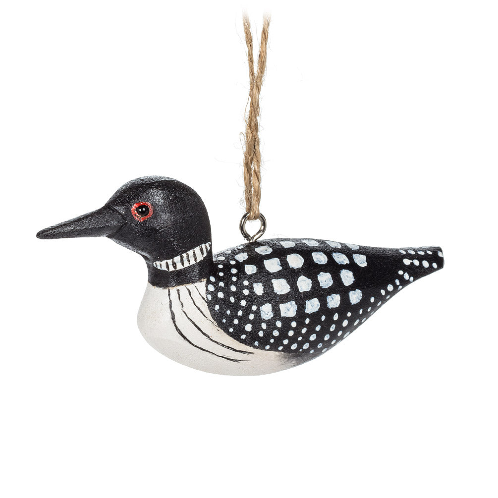 Wooden Loon Ornament