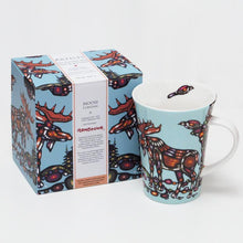 Load image into Gallery viewer, John Rombough - Moose Porcelain Mug
